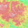 Smolyan topographic map, elevation, terrain