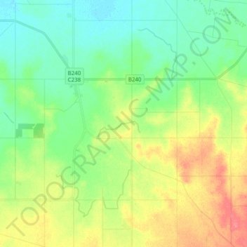 Marnoo topographic map, elevation, terrain