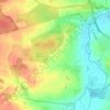 Yarwell topographic map, elevation, terrain