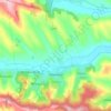 Telenești topographic map, elevation, terrain