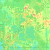 Lac du Flambeau Indian Reservation topographic map, elevation, terrain