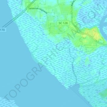 Shell Point topographic map, elevation, terrain