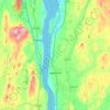 Dutchess County topographic map, elevation, terrain