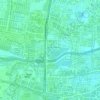 Dukuh Menanggal topographic map, elevation, terrain