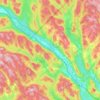 Paroisse de Saint-Jacques topographic map, elevation, terrain