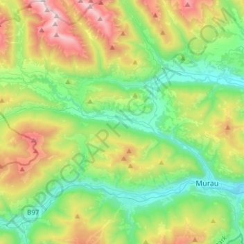 Ranten topographic map, elevation, terrain