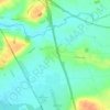 Lilbourne topographic map, elevation, terrain