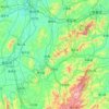 Zhuzhou topographic map, elevation, terrain