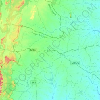 Sohela topographic map, elevation, terrain