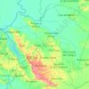 Cordillera Department topographic map, elevation, terrain