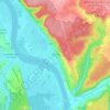 Le Trait topographic map, elevation, terrain