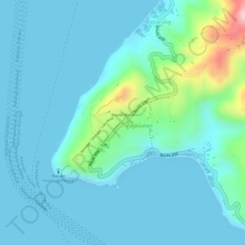 Monte Maria topographic map, elevation, terrain