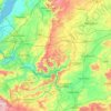 River Avon topographic map, elevation, terrain
