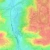 Wimbledon Common topographic map, elevation, terrain