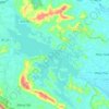 Núi Cốc Lake topographic map, elevation, terrain