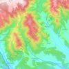 Cinobaňa topographic map, elevation, terrain