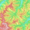 Palazzuolo sul Senio topographic map, elevation, terrain