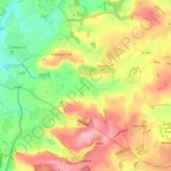 Shadforth topographic map, elevation, terrain