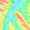 Maubec topographic map, elevation, terrain