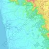 Kundapura topographic map, elevation, terrain