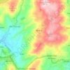 Atães e Rendufe topographic map, elevation, terrain