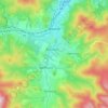 Jeseník topographic map, elevation, terrain