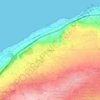 Fouka topographic map, elevation, terrain