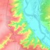 Kostenki topographic map, elevation, terrain