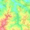 Lésignac-Durand topographic map, elevation, terrain