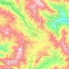 Púng Luông Commune topographic map, elevation, terrain