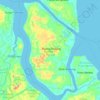 Kecamatan Merbau topographic map, elevation, terrain