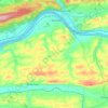 Rush Township topographic map, elevation, terrain