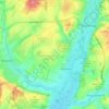 Houghton topographic map, elevation, terrain
