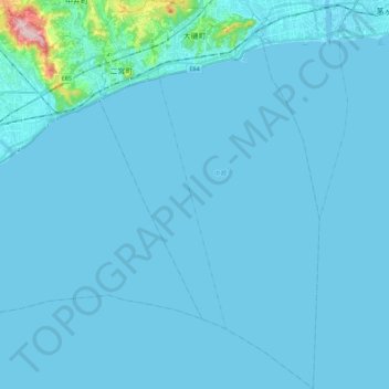 Oiso topographic map, elevation, terrain