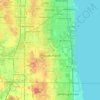 Pleasant Prairie topographic map, elevation, terrain