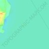 Kamulanga Island flood areas topographic map, elevation, terrain