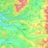 卓蘭鎮 topographic map, elevation, terrain
