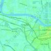 Hồng Bàng Ward topographic map, elevation, terrain