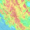 Epirus - Westmakedonien topographic map, elevation, terrain