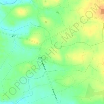 Eskragh topographic map, elevation, terrain