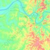 Hancock County topographic map, elevation, terrain