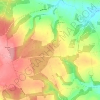 Grimstone topographic map, elevation, terrain