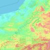 Batang Rajang topographic map, elevation, terrain