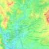 River Stour topographic map, elevation, terrain