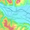 Trstenik topographic map, elevation, terrain