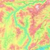 Kokang Self-Administered Zone topographic map, elevation, terrain