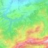 Schwarzenberg topographic map, elevation, terrain