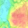 Great Lumley topographic map, elevation, terrain
