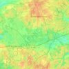 городской округ Электросталь topographic map, elevation, terrain