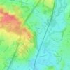 Otterbourne topographic map, elevation, terrain
